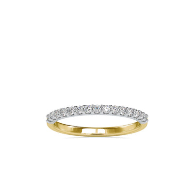 0.28 Carat Diamond 14K Yellow Gold Wedding Band - Fashion Strada