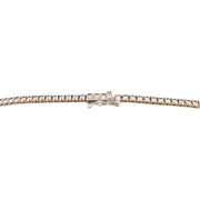 22.09 Carat Natural Tanzanite 14K White Gold Diamond Necklace - Fashion Strada