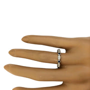 0.20 Carat Natural Sapphire 14K Solid White Gold Diamond Ring - Fashion Strada
