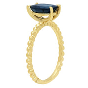 Ladies 2.0 CTW Sapphire 14K Yellow Gold Ring - Fashion Strada