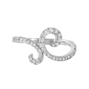 Ladies 0.54CTW Diamond 14K White Gold Ring - Fashion Strada