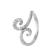Ladies 0.54CTW Diamond 14K White Gold Ring - Fashion Strada