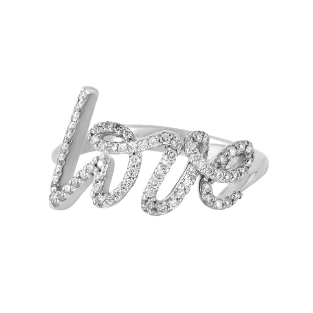Ladies 0.26CTW Diamond 14K White Gold Ring - Fashion Strada