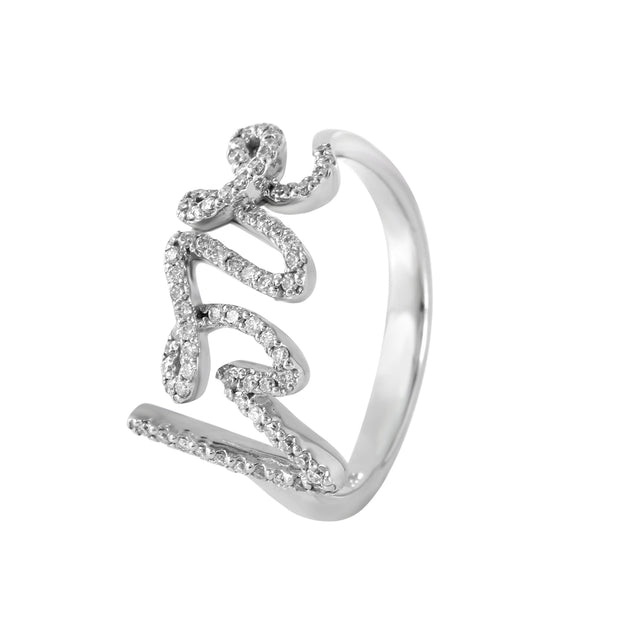 Ladies 0.26CTW Diamond 14K White Gold Ring - Fashion Strada