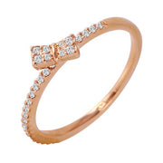 Ladies 0.17CTW Diamond 14K Rose Gold Ring - Fashion Strada