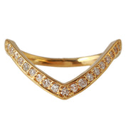 Ladies 0.3CTW Diamond 14K Yellow Gold Ring - Fashion Strada