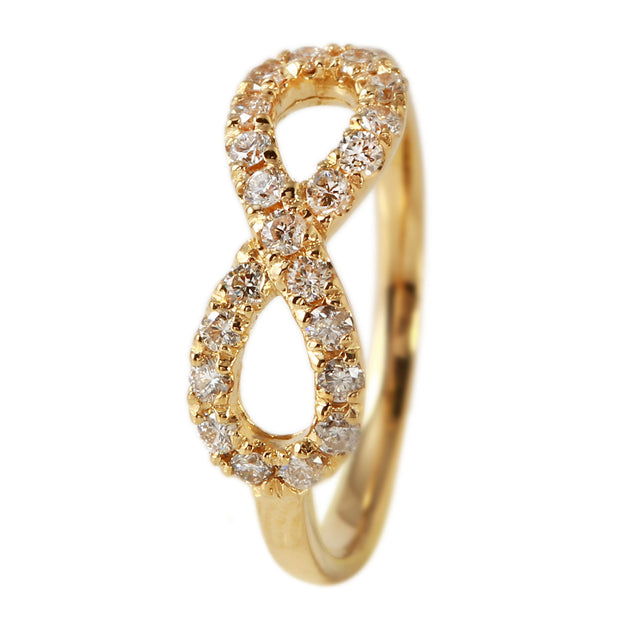Ladies 0.4CTW Diamond 14K Yellow Gold Ring - Fashion Strada