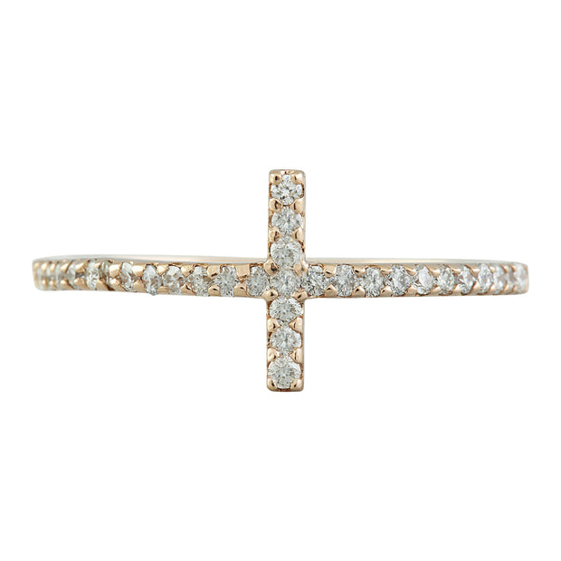 0.30 Carat 14K Rose Gold Diamond Ring - Fashion Strada