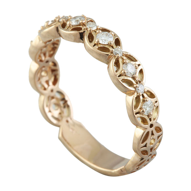 0.25 Carat 14K Rose Gold Diamond Ring - Fashion Strada