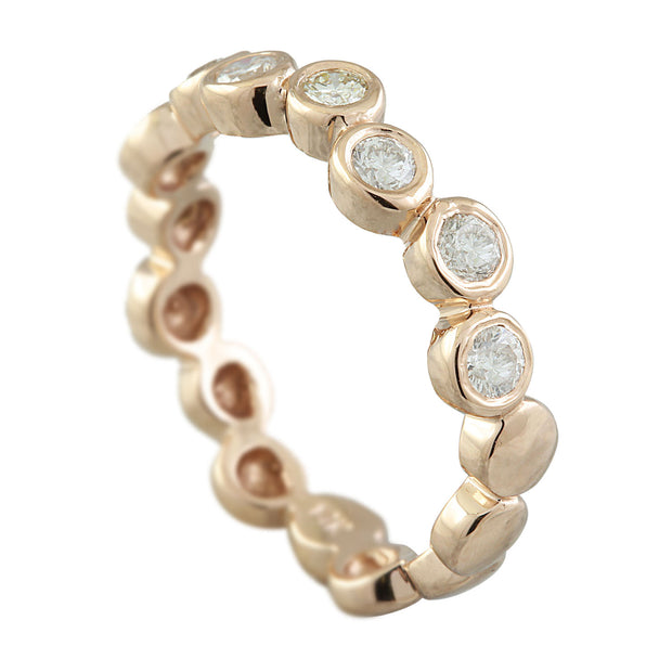 0.55 Carat 14K Rose Gold Diamond Ring - Fashion Strada