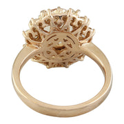 3.90 Carat Morganite 14K Rose Gold Diamond Ring - Fashion Strada