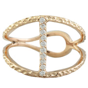 0.12 Carat 14K Rose Gold Diamond Ring - Fashion Strada