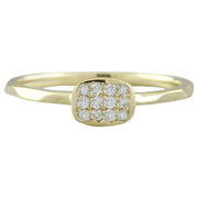 0.12 Carat 14K Yellow Gold Diamond Ring - Fashion Strada