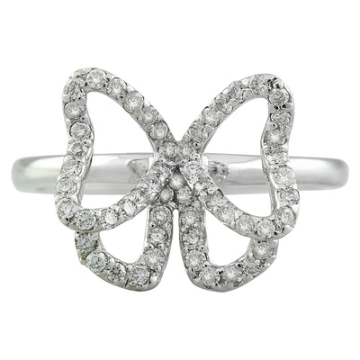 0.54 Carat 14K White Gold Diamond Ring - Fashion Strada
