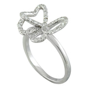 0.54 Carat 14K White Gold Diamond Ring - Fashion Strada
