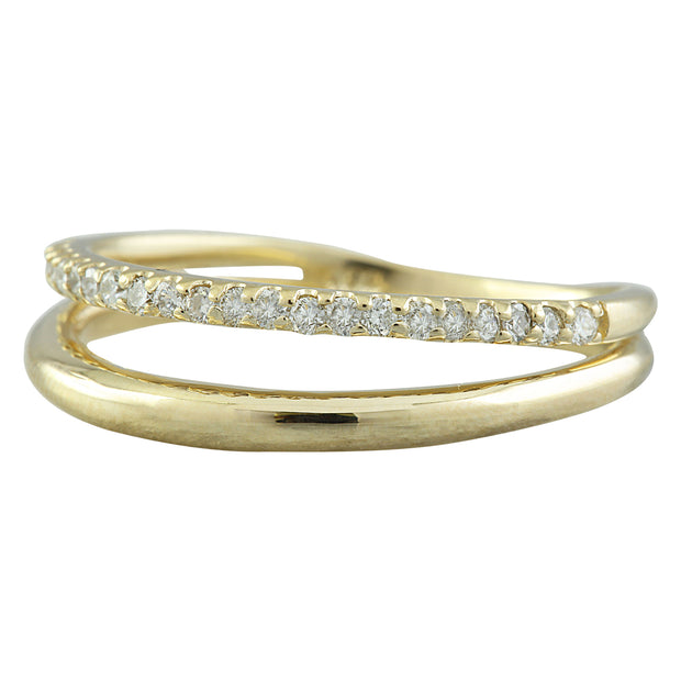 0.25 Carat 14K Yellow Gold Diamond Ring - Fashion Strada