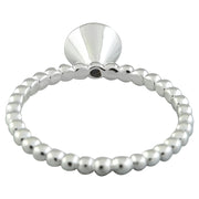 0.45 Carat Sapphire 14K White Gold Ring - Fashion Strada