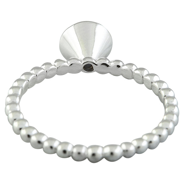 0.45 Carat Sapphire 14K White Gold Ring - Fashion Strada