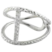 0.10 Carat 14K White Gold Diamond Ring - Fashion Strada