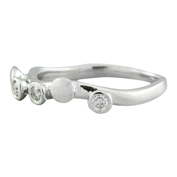 0.20 Carat 14K White Gold Diamond Ring - Fashion Strada
