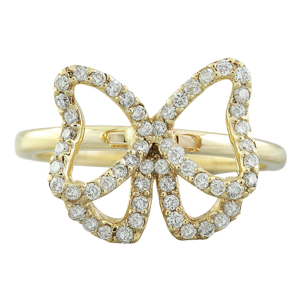 0.54 Carat 14K Yellow Gold Diamond Ring - Fashion Strada