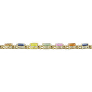 13.57 Carat Sapphire 14K Yellow Gold Diamond Ring - Fashion Strada