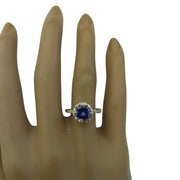1.44 Carat Tanzanite 14K Rose Gold Diamond Ring - Fashion Strada