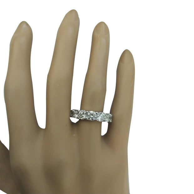 6.30 Carat Diamond 14K White Gold Ring - Fashion Strada