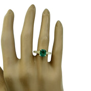 1.63 Carat Emerald 14K Yellow Gold Diamond Ring - Fashion Strada