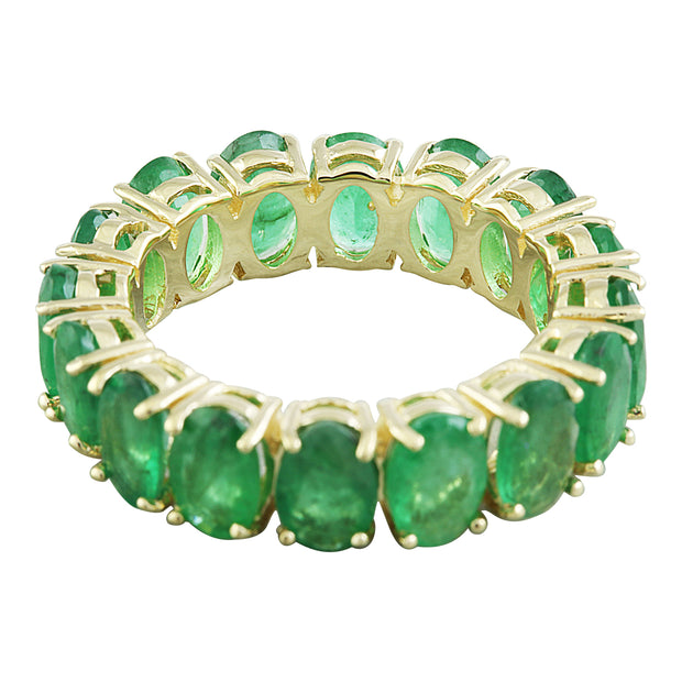 6.16 Carat Emerald 14K Yellow Gold Ring - Fashion Strada