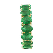 6.16 Carat Emerald 14K Yellow Gold Ring - Fashion Strada
