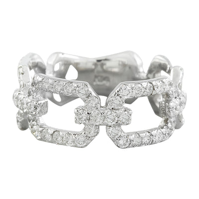 1.40 Carat Diamond 14K White Gold Ring - Fashion Strada