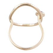 0.60 Carat Amethyst 14K Rose Gold Diamond Ring - Fashion Strada