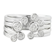 0.60 Carat Diamond 14K White Gold Ring - Fashion Strada