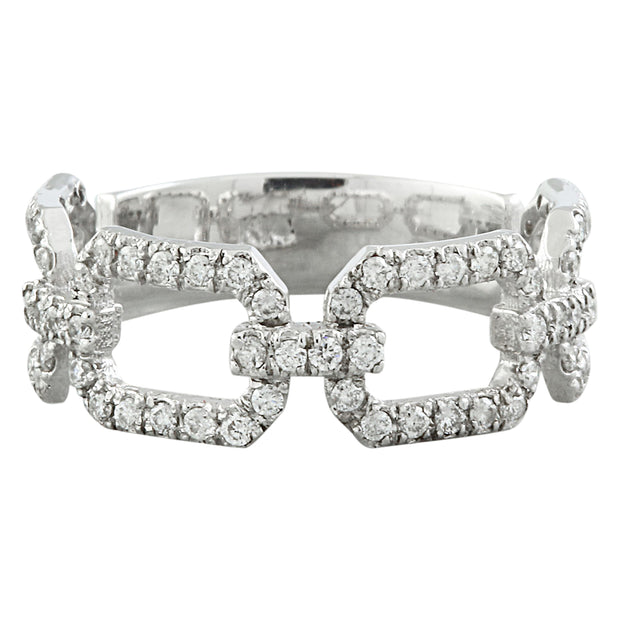 0.65 Carat Diamond 14K White Gold Ring - Fashion Strada
