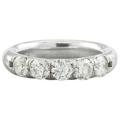 1.40 Carat Diamond 14K White Gold Ring - Fashion Strada