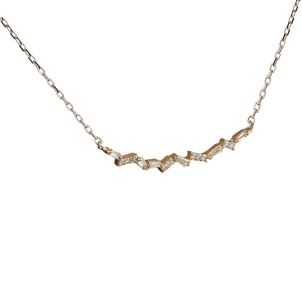 0.45 Carat Diamond 14K White Gold  Necklace - Fashion Strada