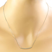 0.20 Carat Diamond 14K White Gold Necklace - Fashion Strada