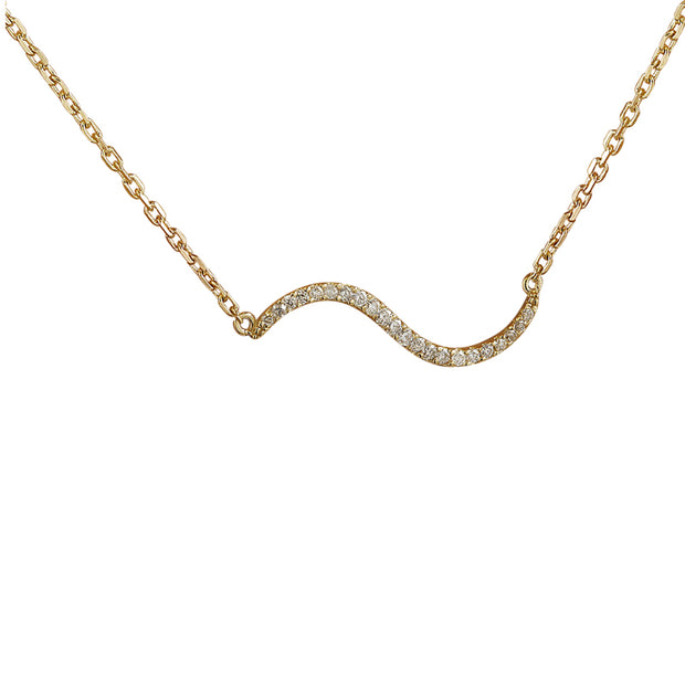 0.25 Carat Diamond 14K Yellow Gold  Necklace - Fashion Strada