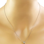 0.20 Carat Diamond 14K White Gold Butterfly Necklace - Fashion Strada