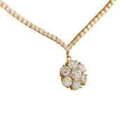 7.15 Carat Diamond 18K Yellow Gold Necklace - Fashion Strada