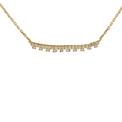 0.35 Carat Diamond 14K Yellow Gold Necklace - Fashion Strada