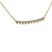 0.35 Carat Diamond 14K Yellow Gold Necklace - Fashion Strada