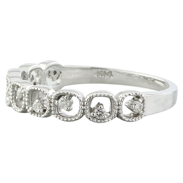 0.70 Carat Diamond 14K White Gold Ring - Fashion Strada