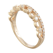 0.20 Carat Diamond 14K Rose Gold Ring - Fashion Strada