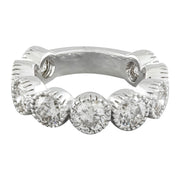 5.10 Carat Diamond 14K White Gold Ring - Fashion Strada