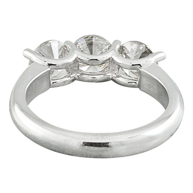 2.20 Carat Diamond 14K White Gold Ring - Fashion Strada