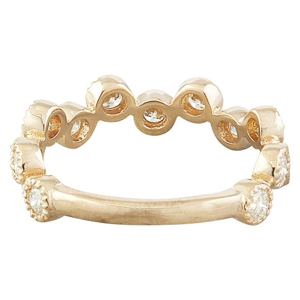 0.75 Carat Diamond 14K Rose Gold Ring - Fashion Strada