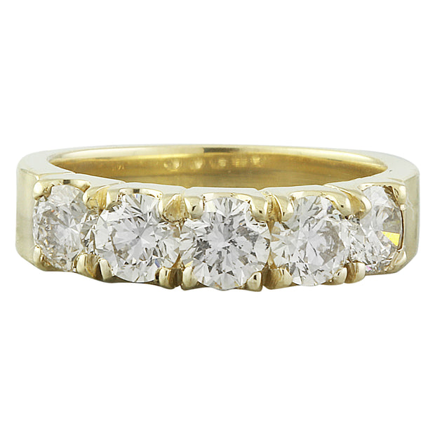 1.64 Carat Diamond 14K Yellow Gold Ring - Fashion Strada
