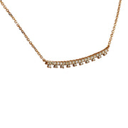 0.35 Carat Diamond 14K Rose Gold Necklace - Fashion Strada